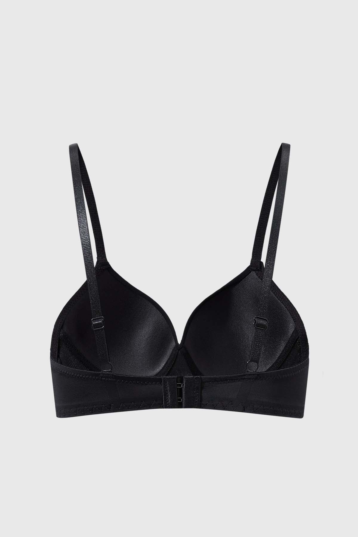 Sostén Mujer Peto Con Copa Rib Negro