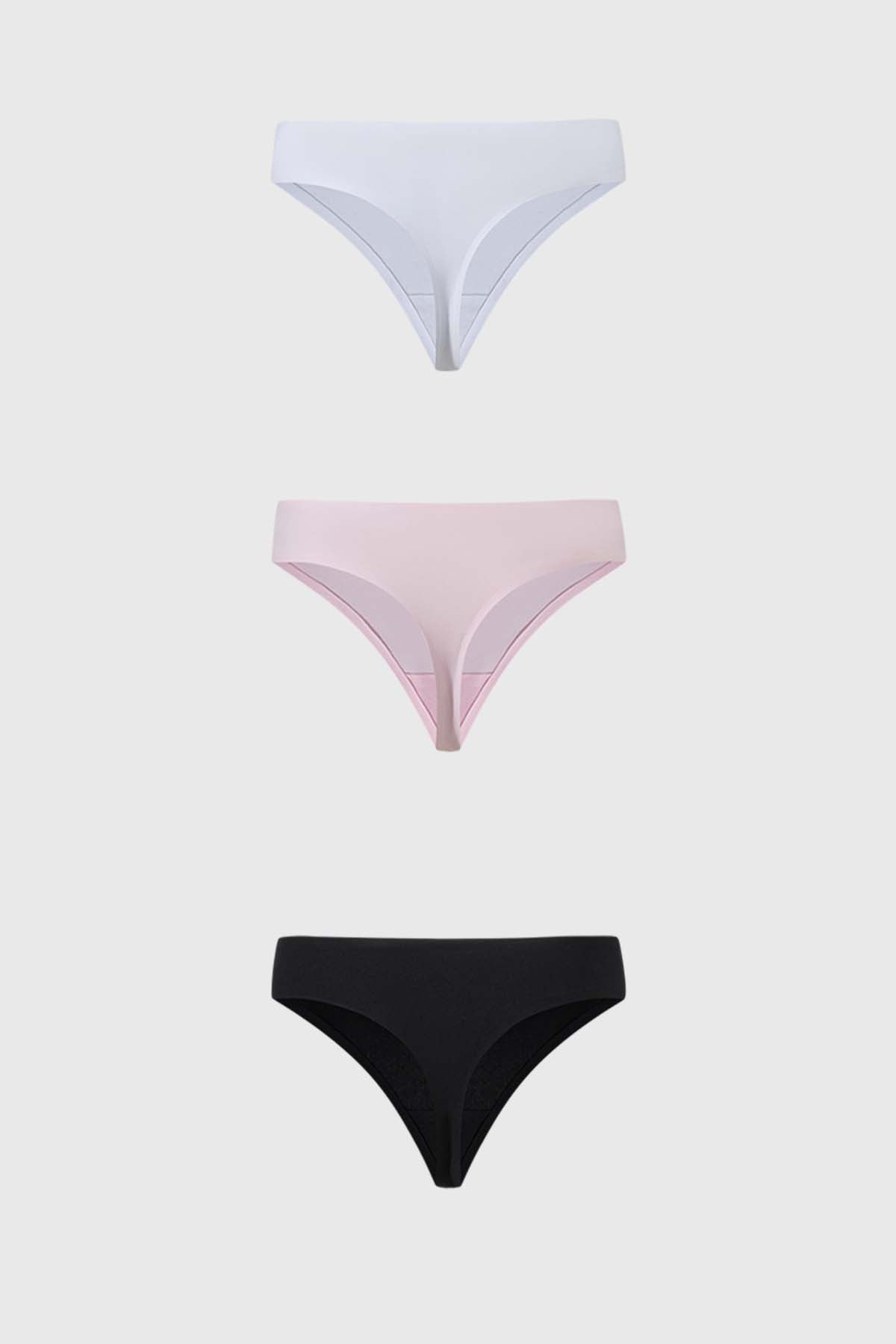 Calzón Mujer Colaless Tripack Liso Negro