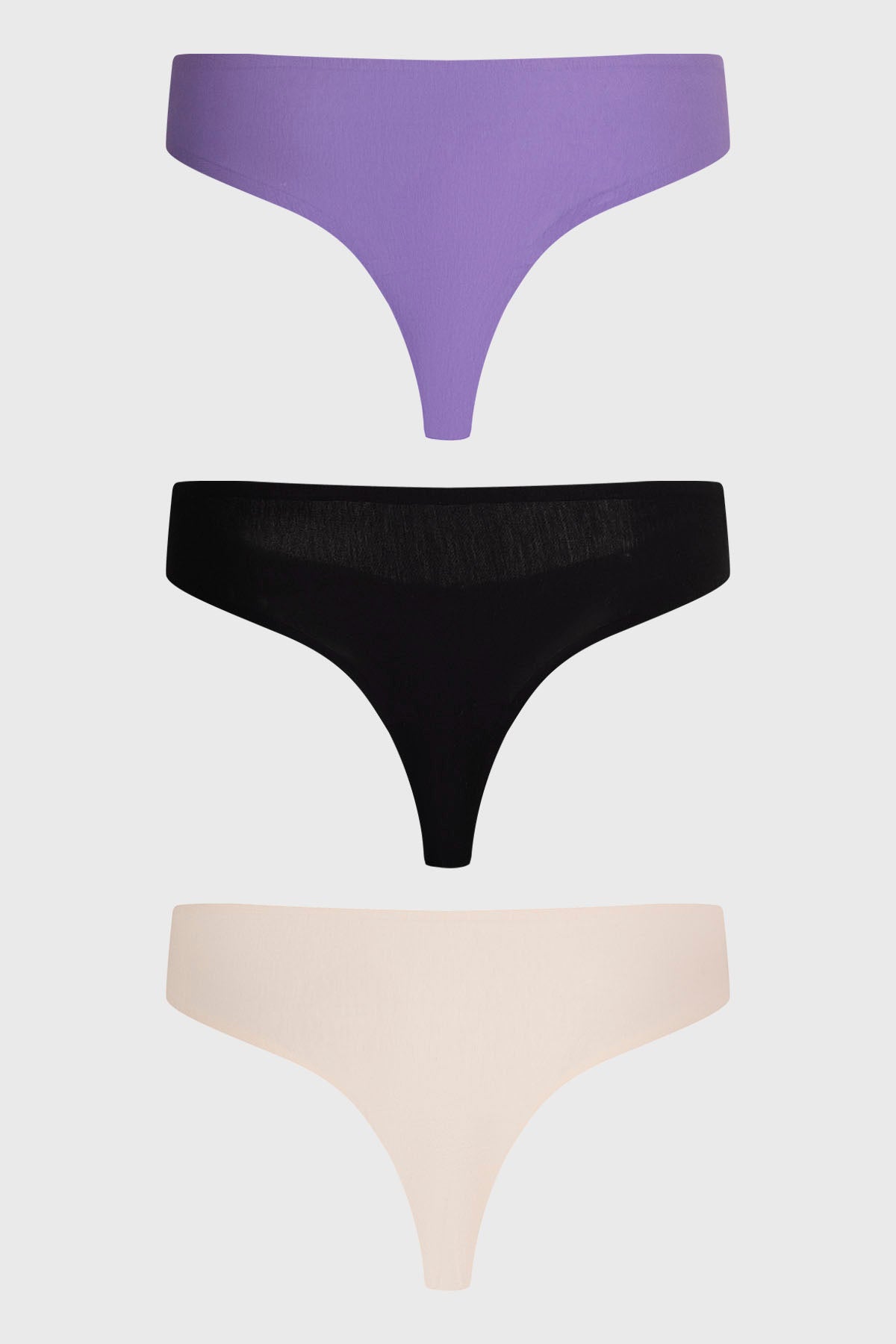 Calzón Mujer Colaless Tripack Liso Crudo