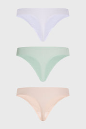 Calzón Mujer Colaless Tripack Liso Menta