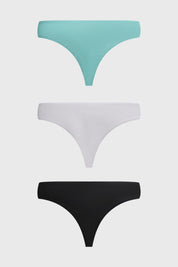 Calzón Mujer Colaless Tripack Liso Blanco