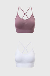 Sostén mujer bipack peto liso rosa viejo