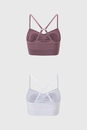 Sostén mujer bipack peto liso rosa viejo