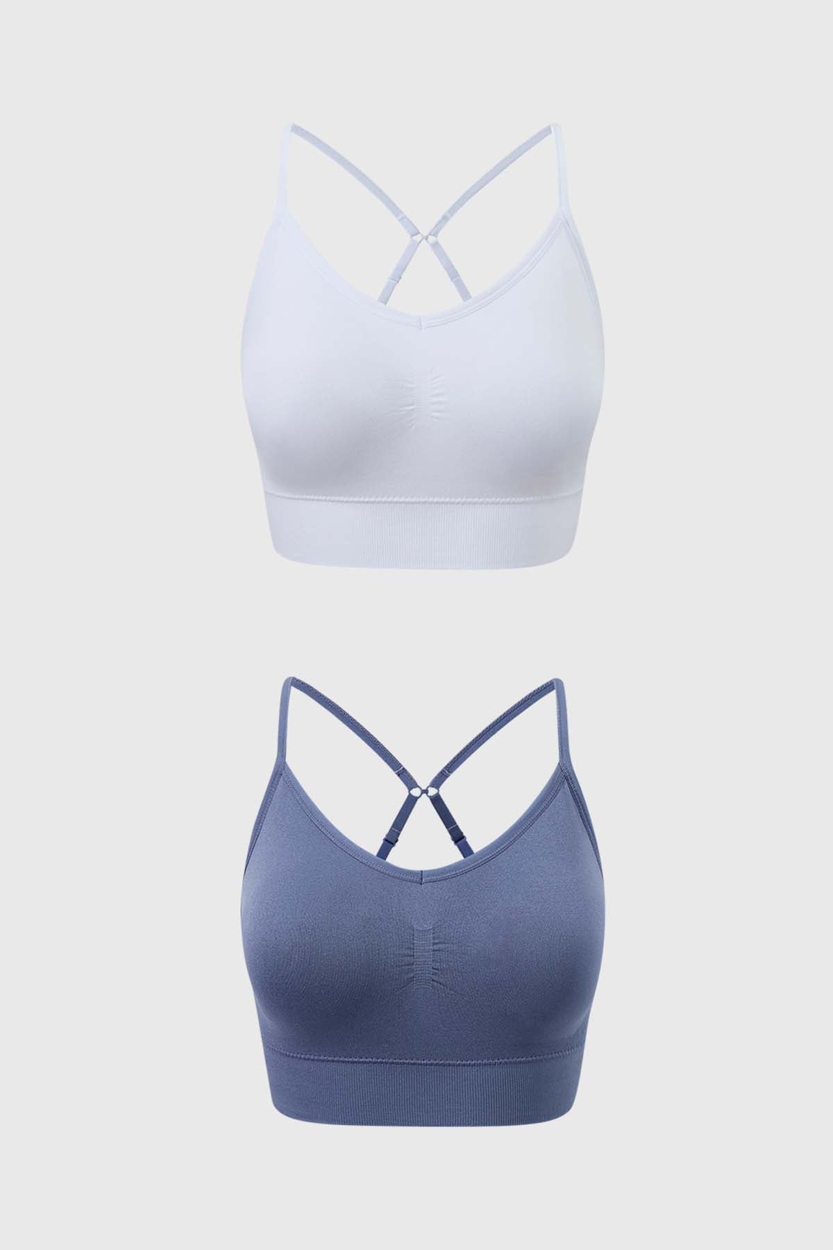 Sostén Mujer Bipack Peto Liso Gris Oscuro
