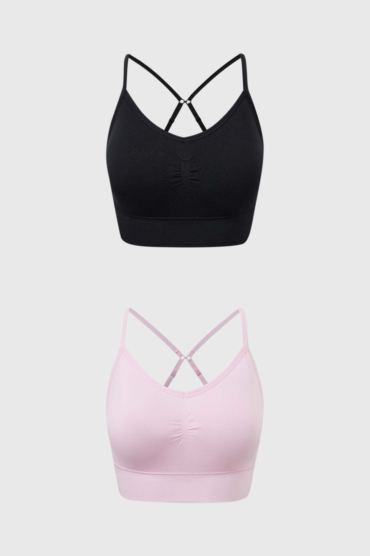 Sostén Mujer Bipack Peto Liso Palo Rosa