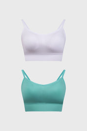 Sostén Mujer Bipack Peto Liso Aqua