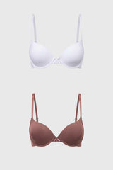 Sostén Mujer Bipack Copa Soft Liso Cafe Claro