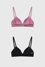 Sostén Mujer Bipack Copa Soft Liso Rosa Viejo