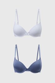 Sostén Mujer Bipack Copa Soft Liso Gris Oscuro