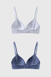 Sostén Mujer Bipack Copa Soft Liso Gris Oscuro