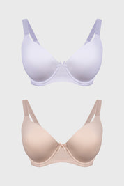 Sostén Mujer Bipack Copa Support Liso Beige