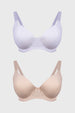 Sostén Mujer Bipack Copa Support Liso Beige