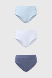 Calzón Mujer Tripack Bikini Azul Claro