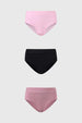Calzón Mujer Tripack Bikini Palo Rosa