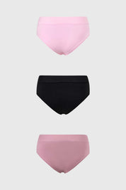 Calzón Mujer Tripack Bikini Palo Rosa