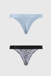 Calzón Mujer Colaless Estampado Negro
