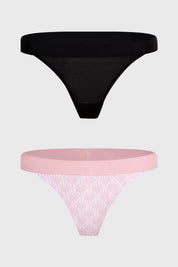 Calzón Mujer Colaless Estampado Palo Rosa