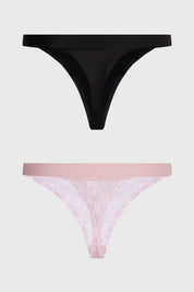 Calzón Mujer Colaless Estampado Palo Rosa