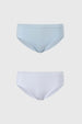 Calzón Mujer Bikini Invisible Azul Claro