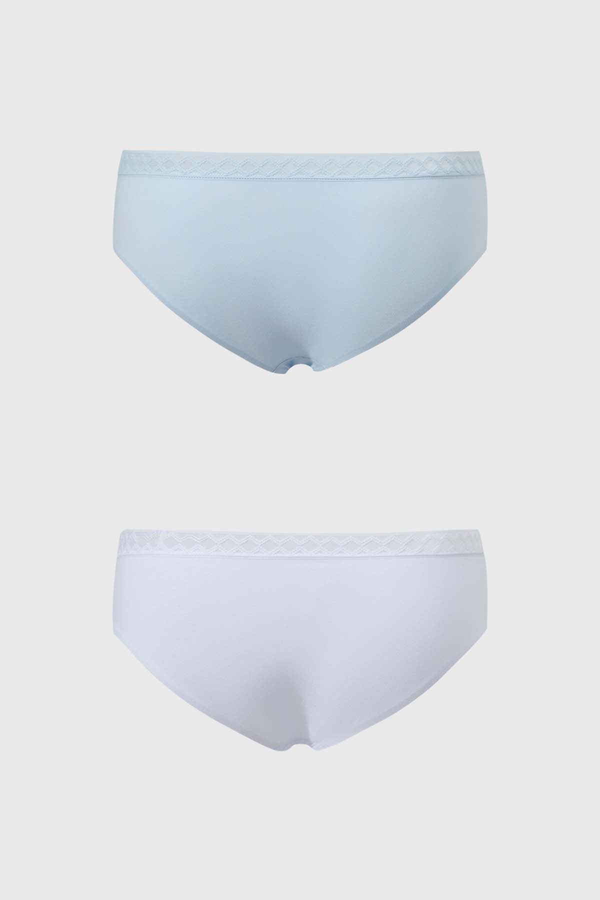 Calzón Mujer Bikini Invisible Azul Claro