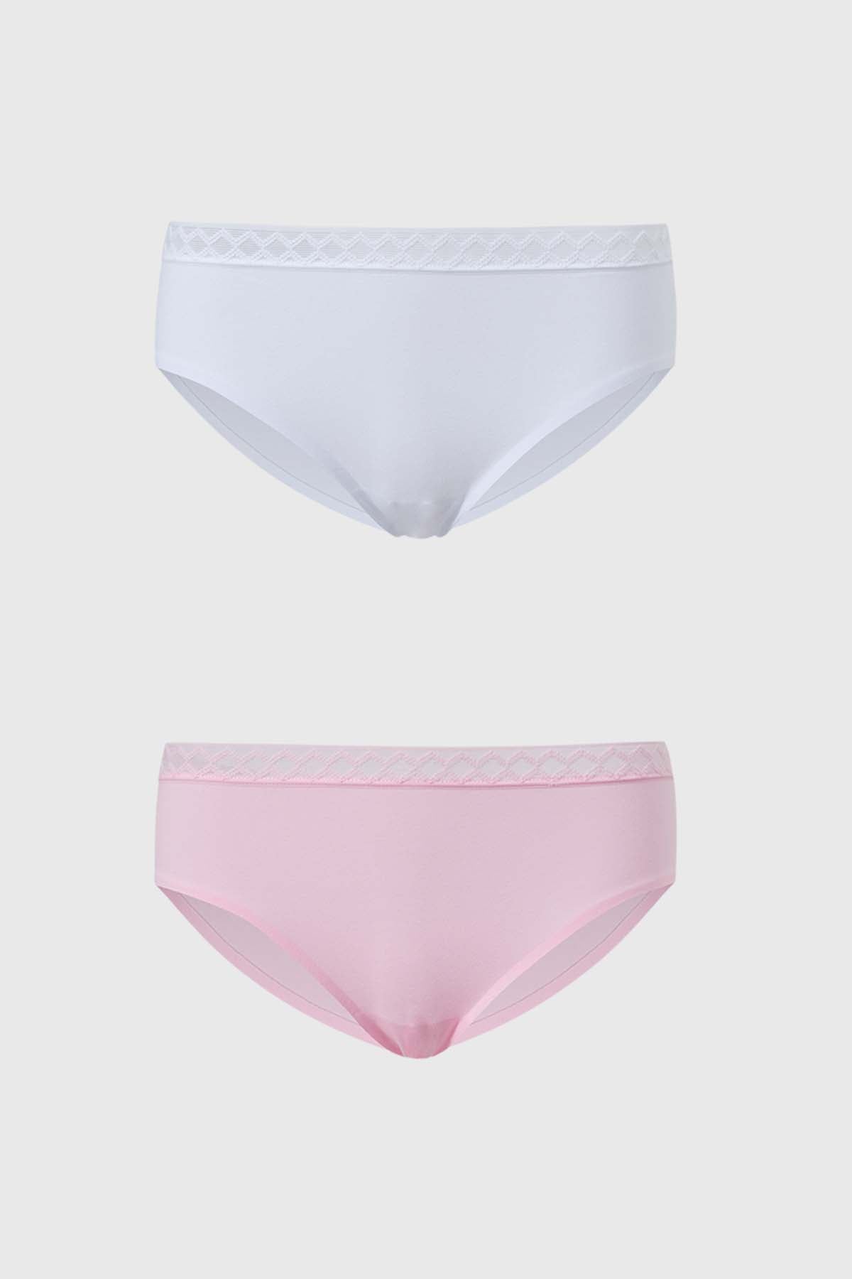 Calzón Mujer Bikini Invisible Blanco