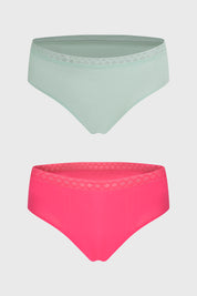 Calzón Mujer Bipack Bikini Invisible Menta