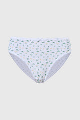 Calzón Niña Pantaleta Teens Detalle Cinta Blanco