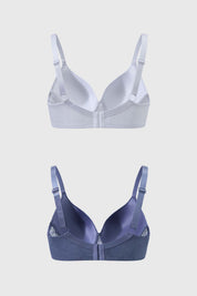 Sostén Mujer Bipack Support Full Encaje Gris Oscuro