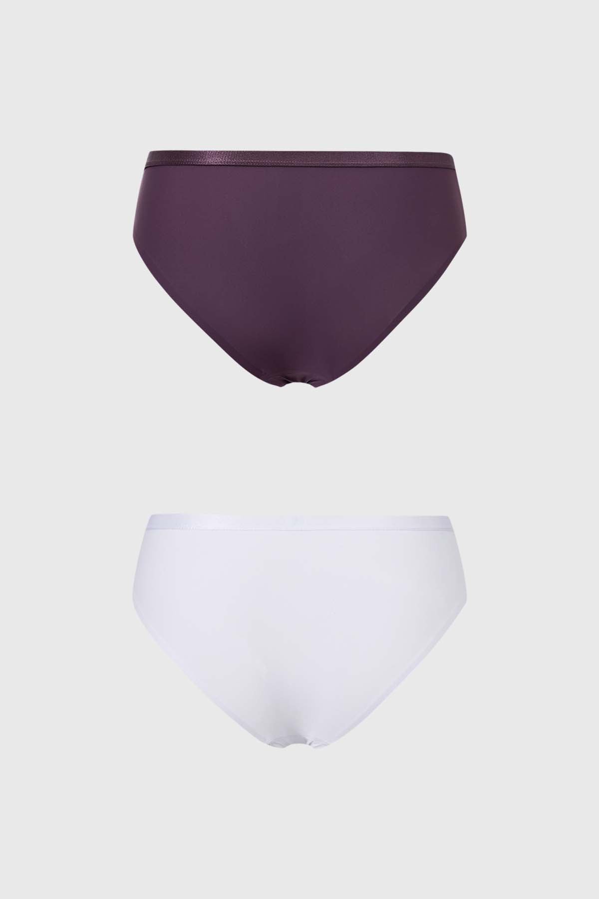 Calzón Mujer Pantaleta Detalle Encaje Café Oscuro