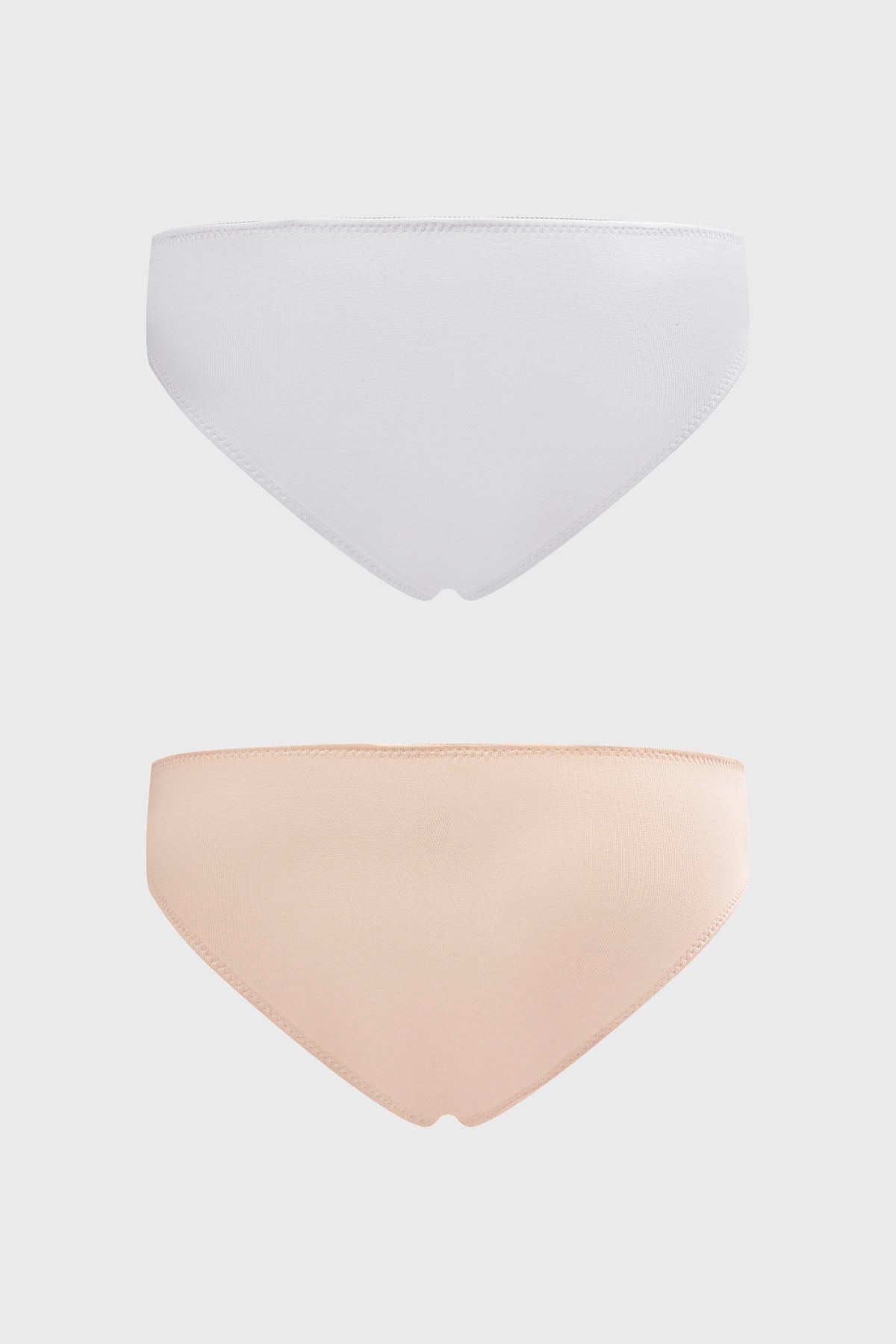 Calzón Mujer Bipack Bikini Liso Estampado Beige