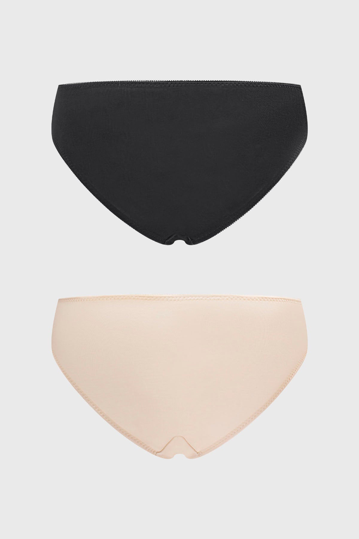 Calzón Mujer Bipack Bikini Liso Estampado Crudo