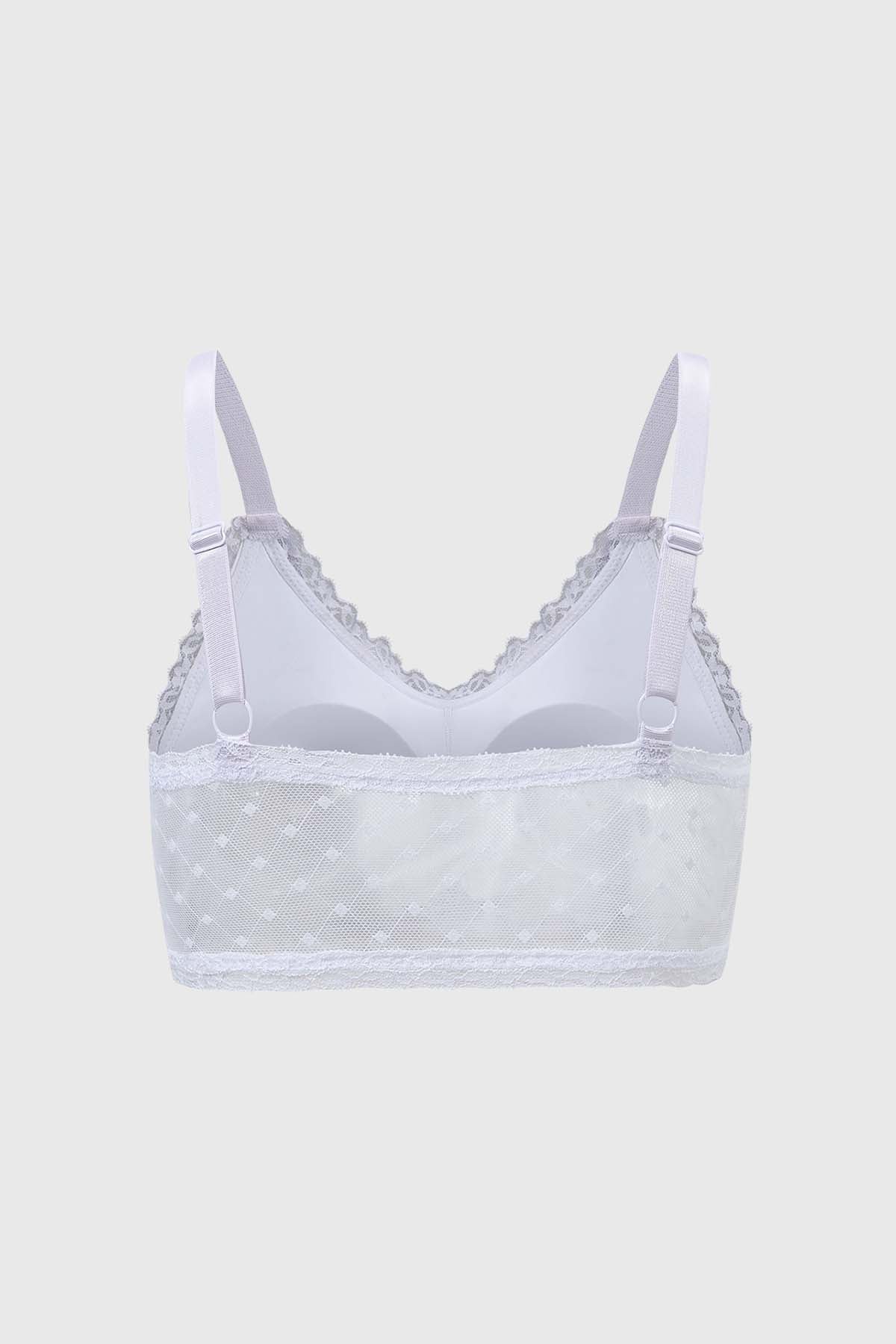 Sostén Mujer Bipack Peto Blanco encaje