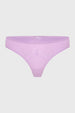 Calzón colaless morado con detalle de encaje en la parte frontal
