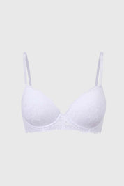 Sostén Mujer Copa Soft Encaje Blanco