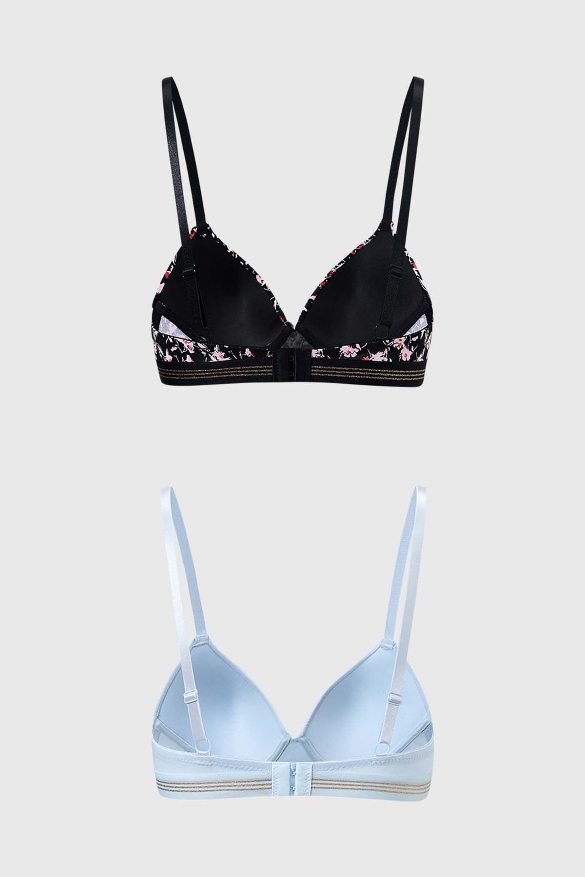 Sostén Mujer Bipack Full Print Negro