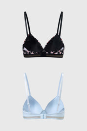 Sostén Mujer Bipack Full Print Negro