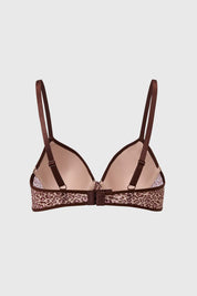 Sostén Mujer Push Up Animal Print Cafe