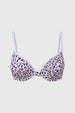 Sostén Mujer Push Up Animal Print Palo Rosa