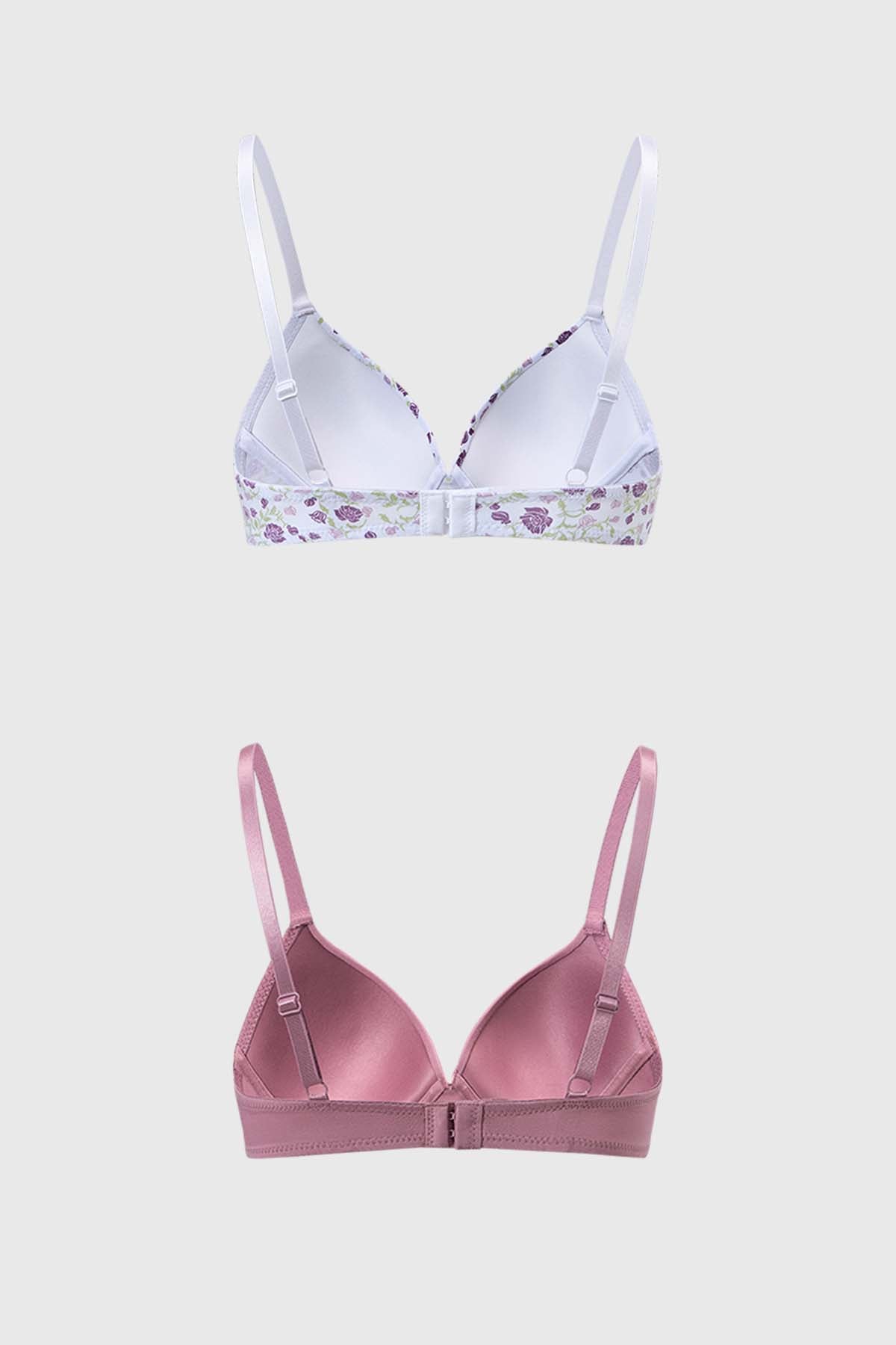 Sostén Mujer Bipack Copa Soft Liso Blanco