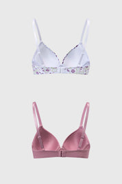 Sostén Mujer Bipack Copa Soft Liso Blanco