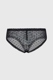 Calzón Mujer Bipack Bikini Detalle Encaje Negro