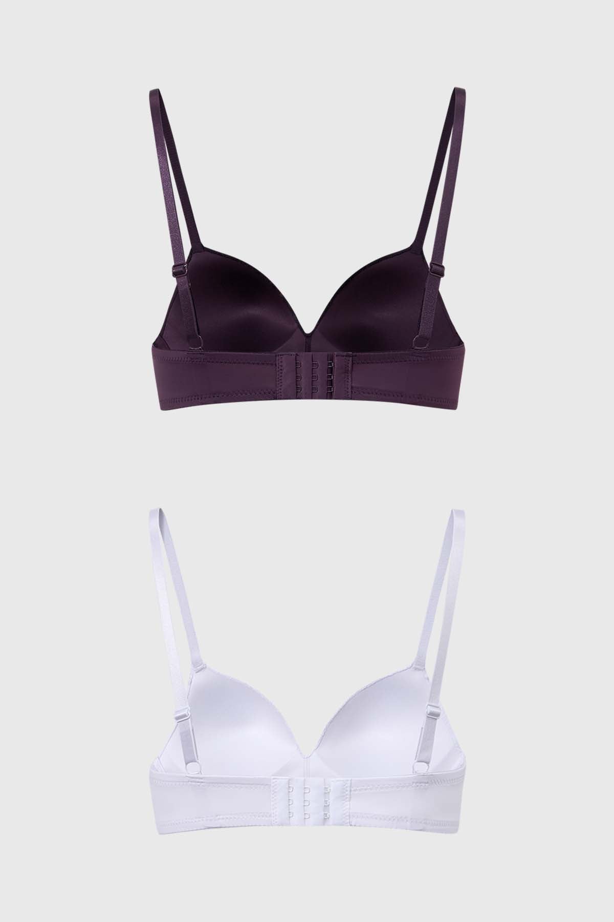 Sostén Mujer Bipack Copa Soft Detalle Encaje Café Oscuro