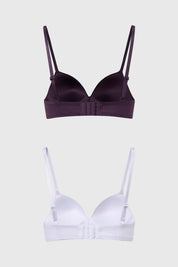 Sostén Mujer Bipack Copa Soft Detalle Encaje Café Oscuro