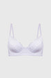 Sostén Mujer Copa Soft Encaje Superior Blanco
