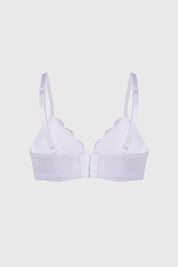 Sostén Mujer Copa Soft Encaje Superior Blanco