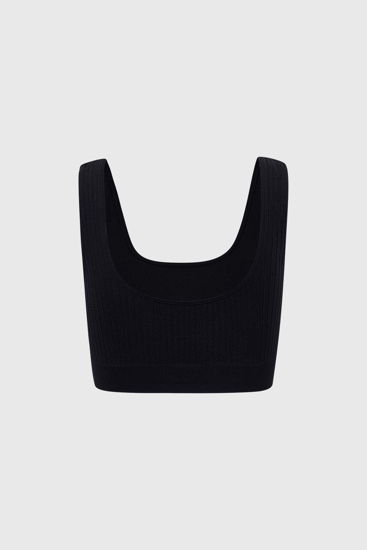 Sostén Mujer Peto Rib Negro – Fashion´s Park - Main Image