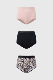 Calzón Mujer Short Triapck Liso Estampado Damasco