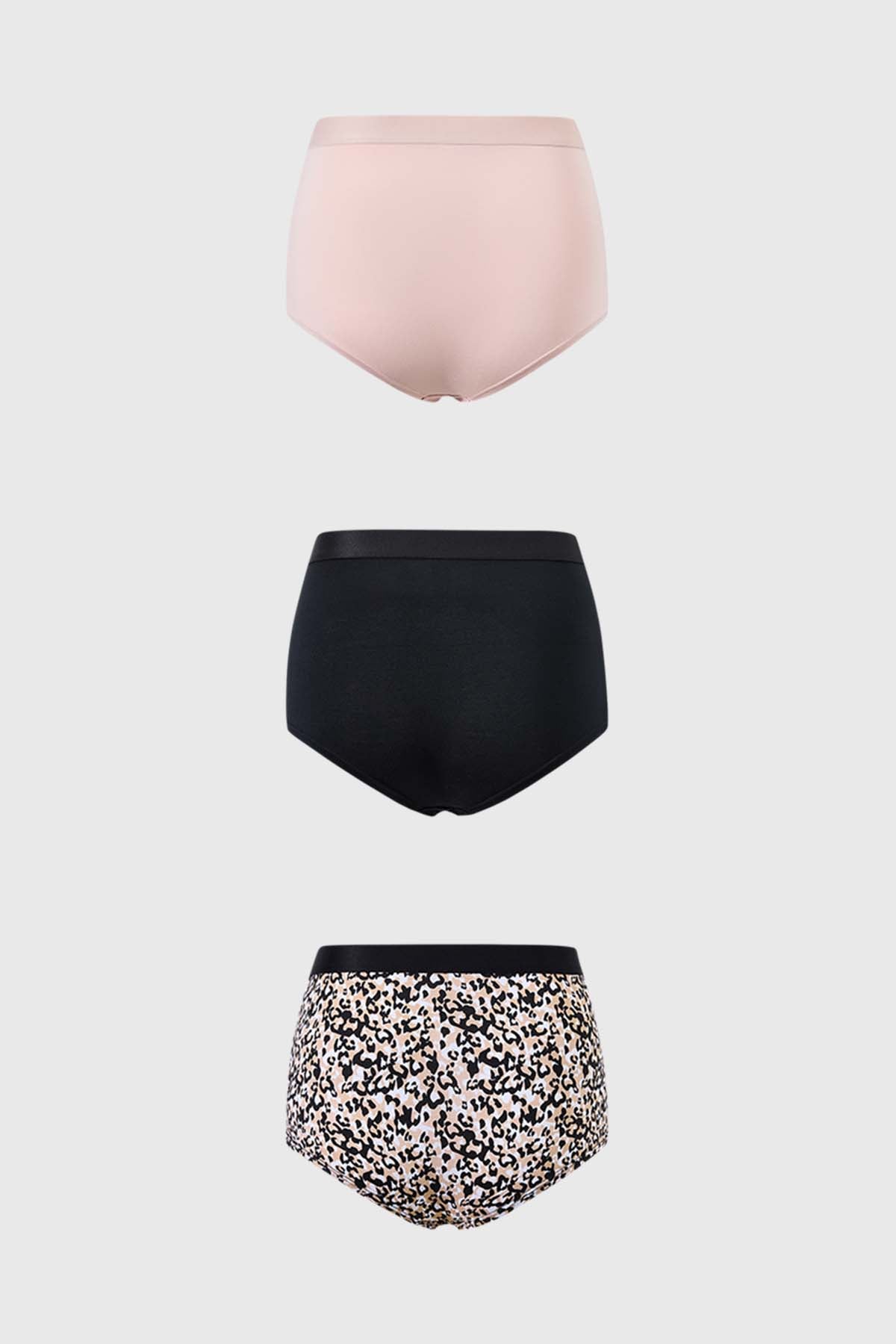 Calzón Mujer Short Triapck Liso Estampado Damasco