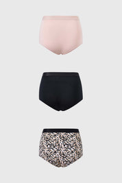 Calzón Mujer Short Triapck Liso Estampado Damasco
