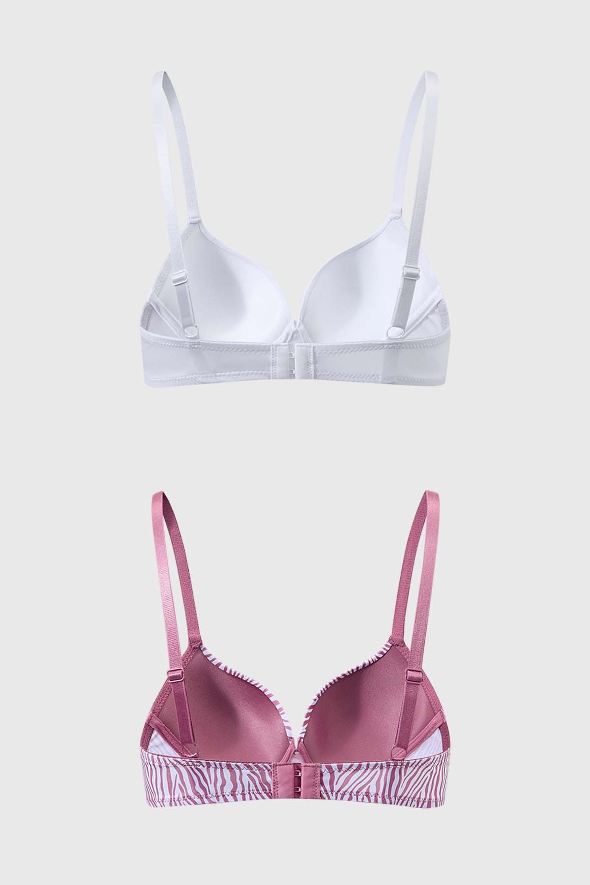 Sostén Mujer Bipack Copa Soft Estampado Rosa